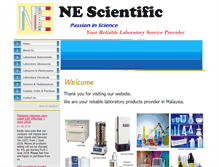 Tablet Screenshot of ne-sci.com.my